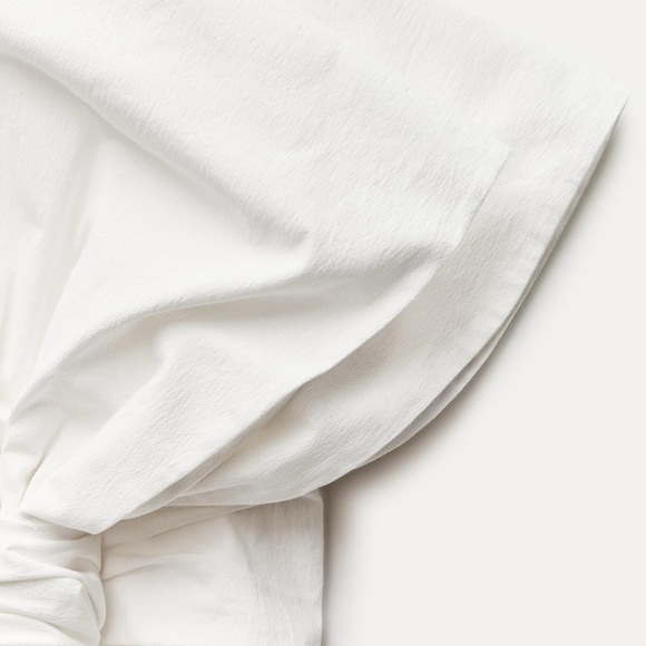 🦋 Bloggers Favorite 🦋 NWT Zara Knotted Mini Skirt ZW Collection Size M - Picture 15 of 16